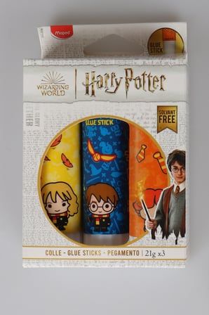 x Dekomus "Wizard Icons Collection" Harry Potter Lisanslı Kırtasiye Seti Makas ve 3'Lü Stick Yapıştırıcı Seti