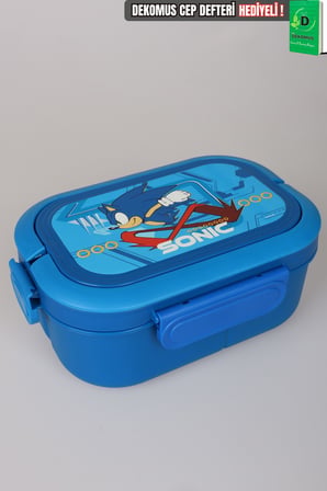 x Dekomus Lisanslı Sonic 3 Bölmeli Beslenme Kabı / Lunch Box 