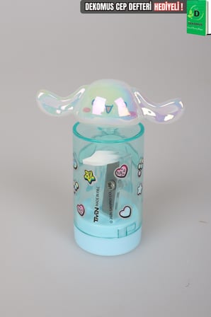 x Dekomus Lisanslı Cinnamoroll 3D Figürlü Tek Bıçaklı Kalemtraş Tek Adet 