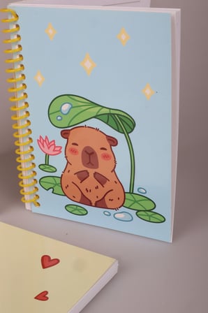 Capybara A6 Bloknot Tek Adet "Dekomus Cep Defteri Hediyeli"