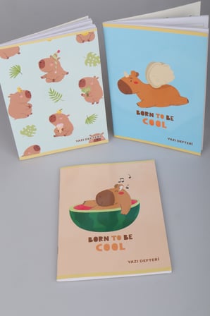 Capybara Yazı Defteri Tek Adet "Dekomus Cep Defteri Hediyeli"