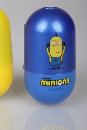 x Dekomus , Lisanslı Minions Tek Adet Roly-Polly Silgili Kalemtraş