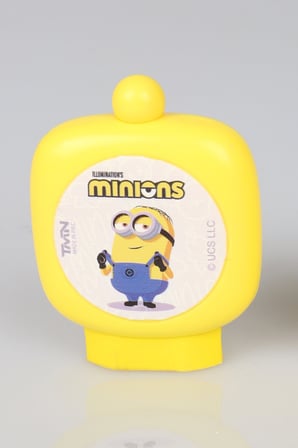 x Dekomus , Lisanslı Minions  Roly-Polly Silgili Kalemtraş ve Rotating Silgi Seti