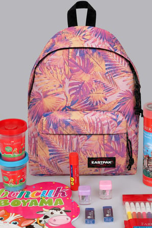 x Dekomus , Orjinal Eastpak & Faber Castell Orbit 33 Cm XS Mini Okul Çantası ve Hobi Kırtasiye Seti
