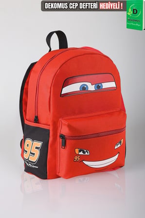 Lisanslı Cars Brick Champion's Colleciton 32 Cm Tek Bölmeli Küçük Boy Anaokul Çantası