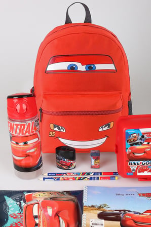 Lisanslı Cars Brick Champion's Colleciton Kırtasiye Seti 32 Cm Küçük Boy Anaokul Çantası,Beslenme Kabı,Matara Seti