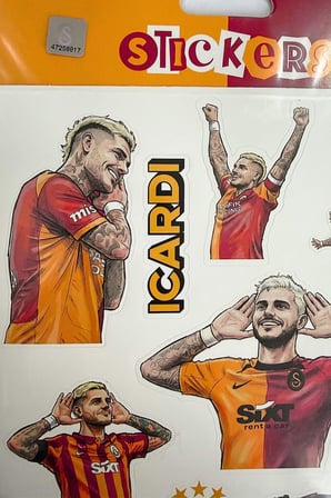 Lisanslı Galatasaray "Mauro Icardi" Sticker Sheet 