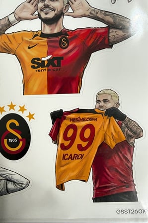 Lisanslı Galatasaray "Mauro Icardi" Sticker Sheet 