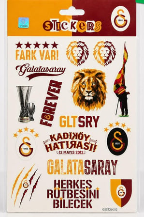 Lisanslı Galatasaray 3'lü Sticker Seti "Mauro Icardi,Victor Osimhen ve Fark Var"