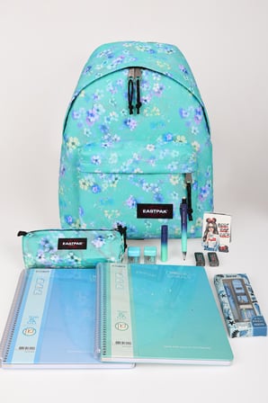 x Dekomus , Orjinal Eastpak & Faber Castell Kırtasiye Seti Padded Pak'r 40 Cm Büyük Boy Okul ve Kalem Çantası,A4 Defter