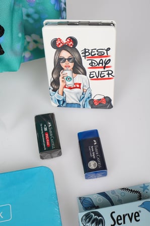 x Dekomus , Orjinal Eastpak & Faber Castell Kırtasiye Seti Padded Pak'r 40 Cm Büyük Boy Okul ve Kalem Çantası,A4 Defter