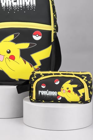 Lisanslı Pokemon Electric Shadow Collection Büyük Boy Okul Çantası ve Kalem Çantası