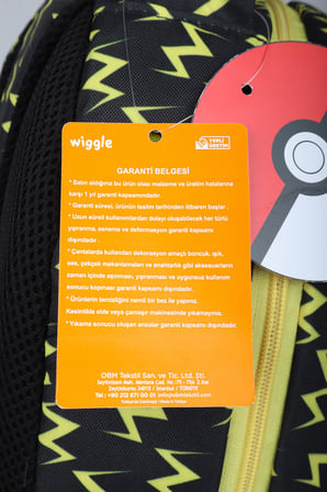 Lisanslı Pokemon Electric Shadow Collection Büyük Boy Okul Çantası ve Kalem Çantası