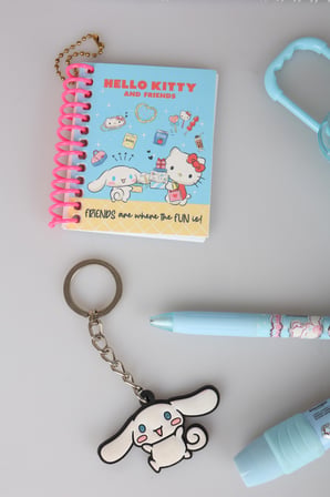 Sweet Bow Collection Lisanslı Cinnamoroll 17 Parça Kırtasiye Seti Resim Defteri,Çıtçıt Dosya