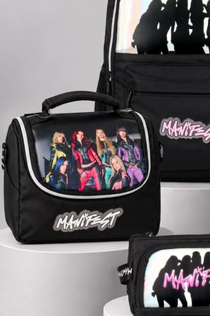 x Dekomus Lisanslı Manifest Finger Snap & Amatör Collection Okul,Termoslu Beslenme ve Kalem Çantası,600 ML Çelik Matara Seti