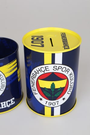 Lisanslı Fenerbahçe Metal Kalemlik ve Kumbara Seti Dekomus Cep Defteri Hediyeli