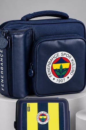 Lisanslı Fenerbahçe Navy Legacy Collection Beslenme Çantası,Beslenme Kabı,500 ML Matara Seti