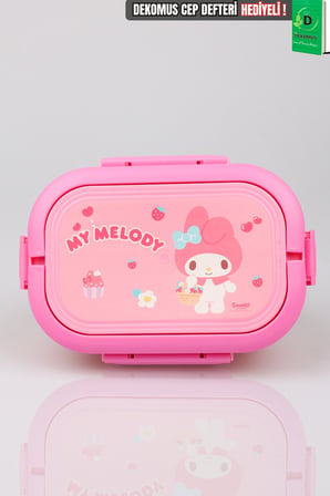 x Dekomus Lisanslı My Melody 3 Bölmeli Beslenme Kabı / Lunch Box 