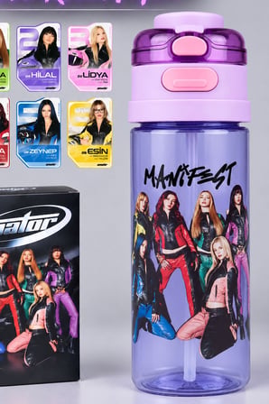 Lisanslı Manifest Amatör Collection 500 ML Tritan Matara ve 6'Lı Amatör Koleksiyon Kart Seti Dekomus Cep Defteri Hediyeli