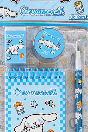 Lisanslı Cinnamoroll 4'Lü Kırtasiye Seti Dekomus Cep Defteri Hediyeli