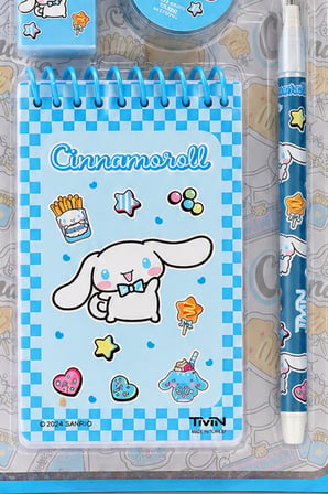Lisanslı Cinnamoroll 4'Lü Kırtasiye Seti Dekomus Cep Defteri Hediyeli