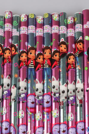 Lisanslı Gabby’s Dollhouse 12 Adet Kurşun Kalem Dekomus Cep Defteri Hediyeli