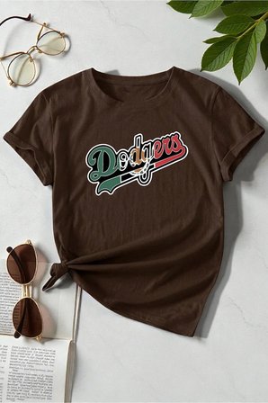 Erkek Dodgers Baskılı Tasarım Tshirt