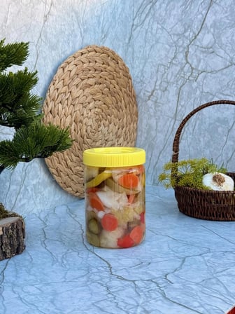 TÜRLÜ TURŞUSU 1 Kg | Geleneksel Karışık Turşu Gurme Lezzeti
