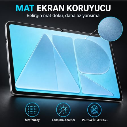 Huawei Matepad Air 12 inç İle Uyumlu Mat Ekran Koruyucu Parmak İzi Bırakmayan Yansıma Ve Parlama Önleyici Koruma, 9H Kırılmaz Esnek Nano Cam