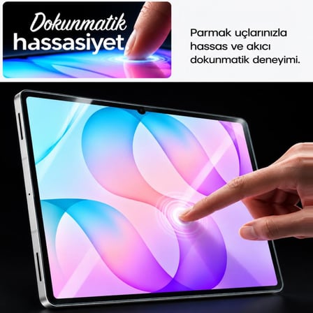 Samsung Galaxy Tab S12 Plus İle Uyumlu Ekran Koruyucu 12.6 İnç SM-X840 Kırılmaz Esnek Nano Cam, Çizilmeye Ve Darbeye Dayanıklı Koruma, HD Şeffaf