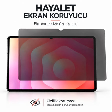 Samsung Galaxy Tab S12 Ultra İle Uyumlu Hayalet Ekran Koruyucu 14.6 İnç SM-X940 Yandan Görünmeyen Anti-Spy Gizlilik (Privacy) Koruması, 9H Nano Kırılmaz Esnek Cam, Parlama Ve Parmak İzi Önleyici