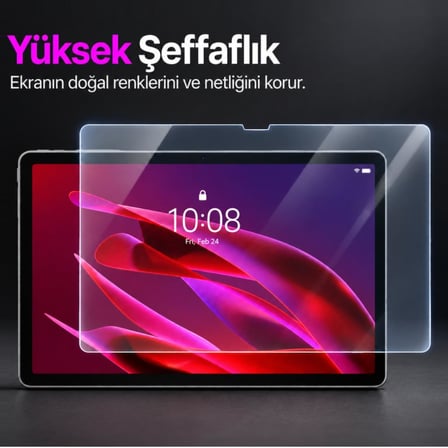 Lenovo ThinkTab X11 İle Uyumlu Ekran Koruyucu 10.9 İnç 9H Kırılmaz Esnek Nano Cam, Çizilmeye Ve Darbeye Dayanıklı Koruma, HD Şeffaf