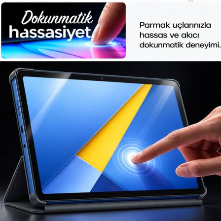 Poco Pad C1 Ekran Koruyucu 9.7 İnç 9H Kırılmaz Esnek Nano Cam, Çizilmeye Ve Darbeye Dayanıklı Koruma, HD Şeffaf