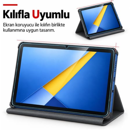 Poco Pad C1 İle Uyumlu Mat Ekran Koruyucu 9.7 İnç Parmak İzi Bırakmayan Yansıma Ve Parlama Önleyici Koruma, 9H Kırılmaz Esnek Nano Cam
