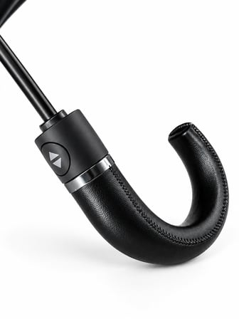 AVENTUS Classic – Otomatik Açılır Kapanır Baston Şemsiye | UPF50+ Siyah