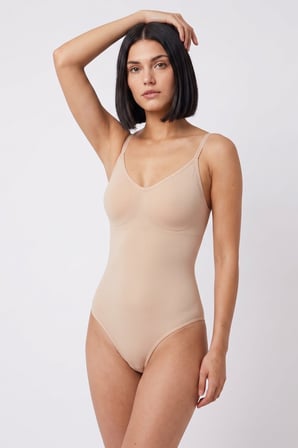 Ten Kadın İnce İp Askılı  Toparlayıcı Esnek Şekillendirici Korse Body