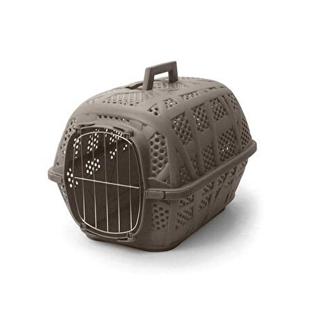 İmac Carry Sport Metal Kapılı Köpek Taşıma Çantası Gri 48x34x32 Cm