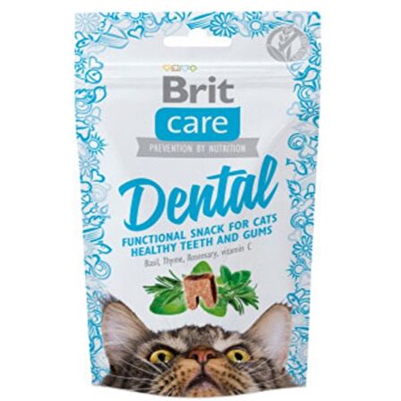 Brit Care Dental Hindili Kedi Bisküvisi 50 Gr