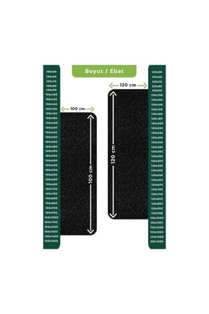 Kıvırcık Paspas Kaymaz Taban PVC Halı Yolluk Kapı Önü 12 mm EKO 2,6 kg/m2