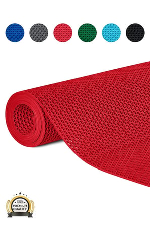 ZMat Yıldız Paspas Kaydırmaz PVC Banyo Duş Havuz Islak Zemin 5 mm 3,46 kg/m2