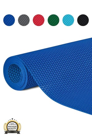 ZMat Yıldız Paspas Kaydırmaz PVC Banyo Duş Havuz Islak Zemin 5 mm 3,46 kg/m2
