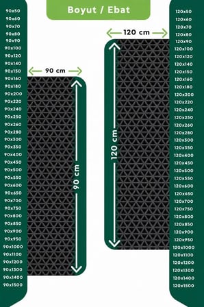 ZMat Yıldız Paspas Kaydırmaz PVC Banyo Duş Havuz Islak Zemin 5 mm 3,46 kg/m2
