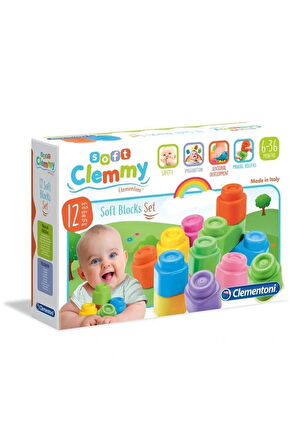 Soft Clemmy - Yumuşak Blok Seti - 12 Parça 6-36 Ay ( Lisanslı Ürün )