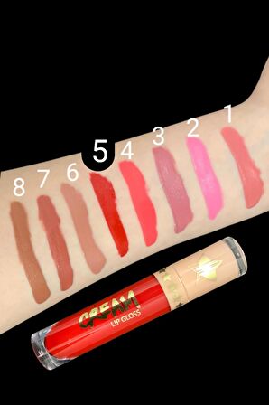 Lip Gloss- Kalıcı parlak Ruj-Cream A5