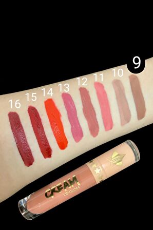 Lip Gloss- Kalıcı parlak Ruj-Cream B9