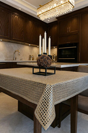 Hasır Pvc deliksiz Şeffaf kaplama Muşamba Masa Örtüsü Bakır Kolay Silinebilir Su Geçirmez