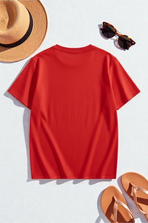 Unisex Orchid Baskılı Oversize Tshirt