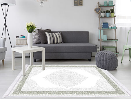 Dekoreko İnci Halı Dijital Saçaklı 2005 Desen 1