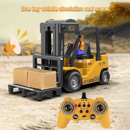 İnwelt Uzaktan Kumandalı Forklift Oyuncağı 1/64 Ölçekli Şarjlı Sesli Işıklı
