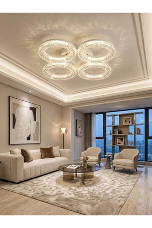 LİYA 4’LÜ BEYAZ LEDLİ AVİZE